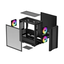 Caja/Torre Deepcool CC360 ARGB Negro
