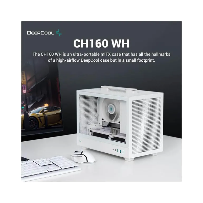 Caja/Torre DeepCool CH160 WH Blanco