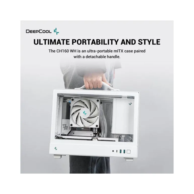 Caja/Torre DeepCool CH160 WH Blanco