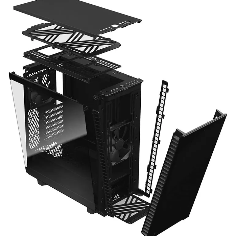 Caja/Torre Fractal Design Define 7 Compact Black TG Dark Cristal Templado