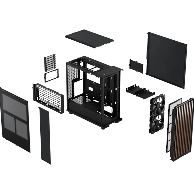 Caja/Torre Fractal Design North Carbón