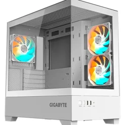 Caja/Torre Gigabyte C201 Panoramic ICE RGB Blanco