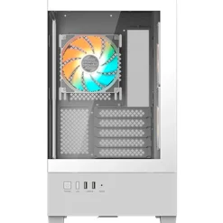 Caja/Torre Gigabyte C201 Panoramic ICE RGB Blanco