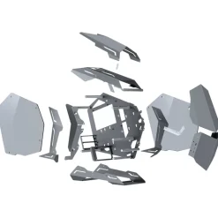 Caja/Torre Jonsbo MOD3 Mini Gris