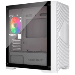 Caja/Torre Keep Out XC-220W Glass ARGB Blanco