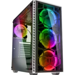 Caja/Torre Kolink Observatory RGB Cristal Templado / Blanco