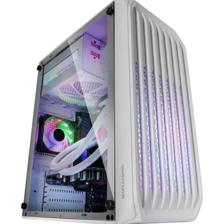 Caja/Torre Mars Gaming MC-S2 FRGB Blanco