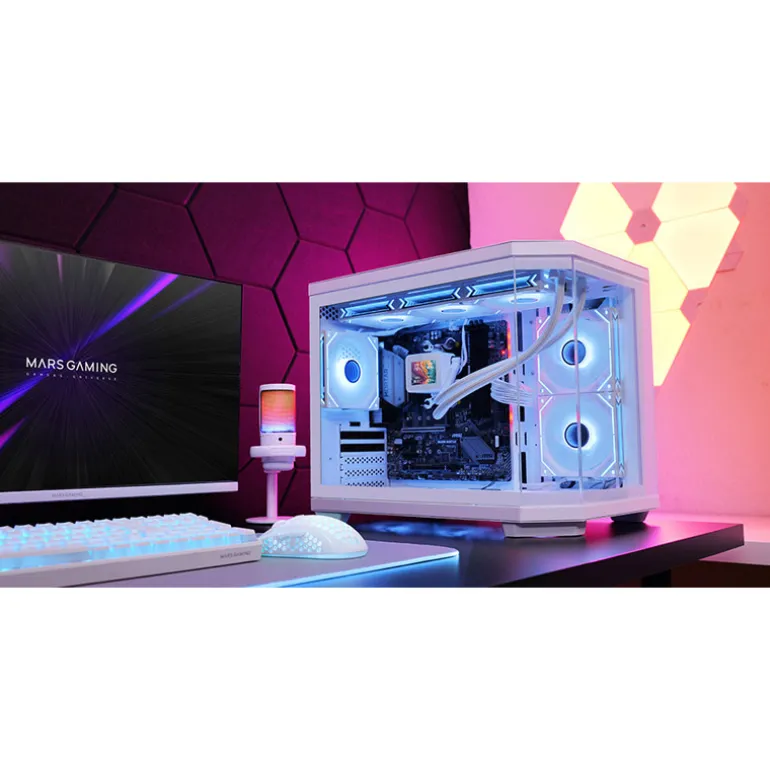 Caja/Torre Mars Gaming MC-3TCOREM Blanco
