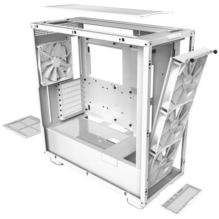 Caja/Torre NZXT H7 Elite RGB Blanco