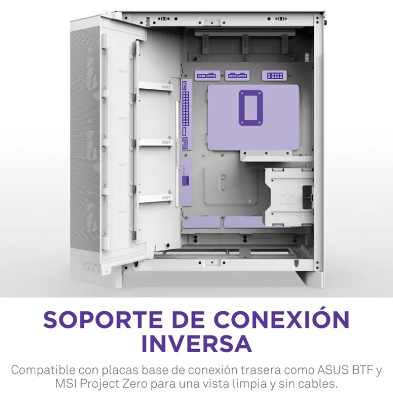 Caja/Torre NZXT H9 Flow RGB (2025) Blanco