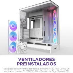 Caja/Torre NZXT H9 Flow RGB (2025) Blanco