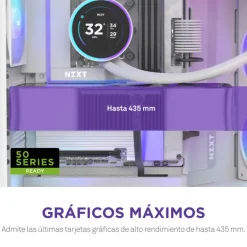 Caja/Torre NZXT H9 Flow RGB Plus (2025) Blanco