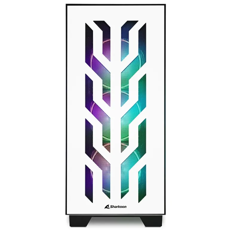 Caja/Torre Sharkoon Elite Shark CA300T White Cristal Templado