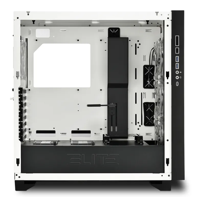Caja/Torre Sharkoon Elite Shark CA300T White Cristal Templado