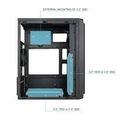 Caja/Torre Tooq TQC-4702U3C-B Negro