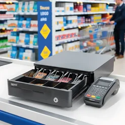 Cajón Portamonedas iggual IRON-10R 38cm Negro