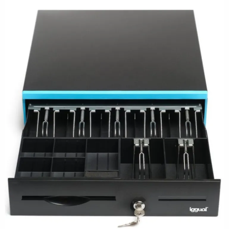 Cajón Portamonedas iggual IRON-30B 42cm Negro