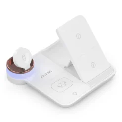 Cargador Aisens Inalámbrico USB-C 4 en 1 Blanco
