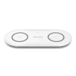 Cargador Aisens Inalámbrico USB-C 2 en 1 Blanco