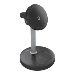 Cargador Aisens Inalámbrico USB-C Qi 3 en 1 Negro