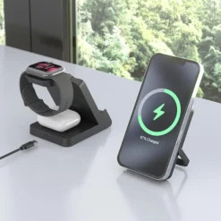 Cargador Aisens Inalámbrico Batería Externa 4 en 1 Negro