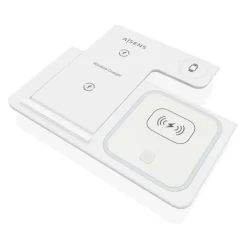Cargador Aisens Inalámbrico USB-C 3 en 1 Blanco