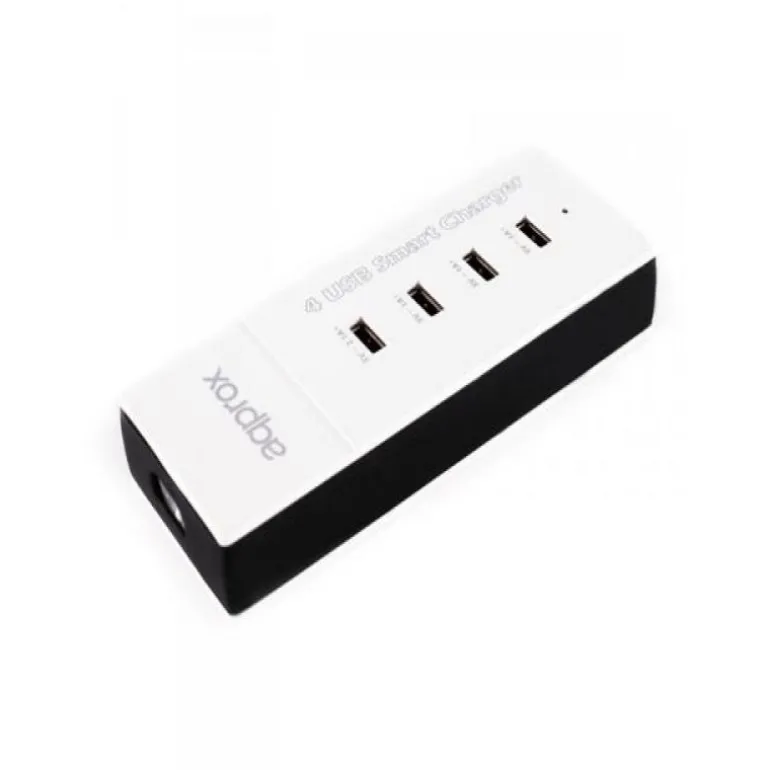 Cargador Approx appUSB4PW 4 USB Blanco