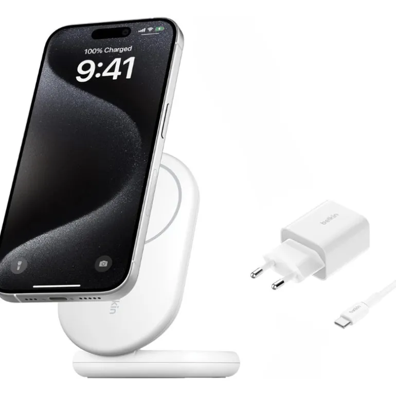 Cargador Belkin Boost Charge Inalámbrico Blanco