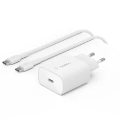 Cargador Belkin USB-C PD 3.0 PPS De 25W Con Cable