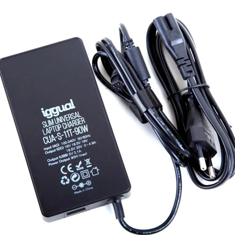 Cargador iggual IGG318065 Universal Slim 90W