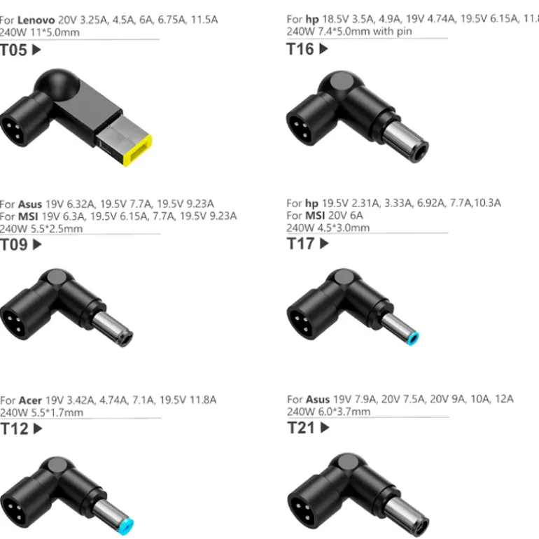 Cargador Portátil iggual CUA-6T-240W Universal Automático 240W