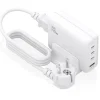 Cargador USB Aisens 140W GaN ASCH-140W4P055-W (3xUSB-C) PD3.1 QC4.0 QC5.0 + (1xUSB-A) QC3.0 Blanco