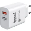 Cargador USB iggual Doble Carga Rápida QC3.0 30W