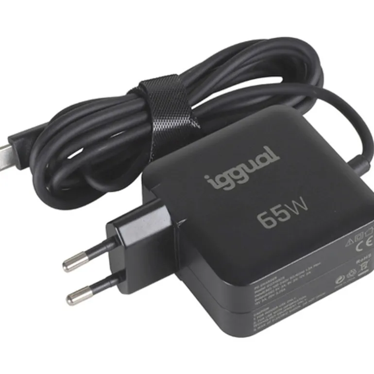 Cargador USB iggual Portátil Y Móvil Tipo C PD 65W