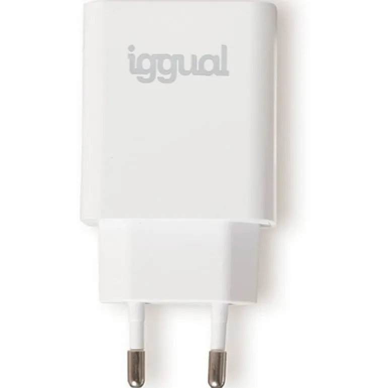Cargador USB iggual Rápido PD Tipo C 20W