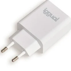 Cargador USB iggual Rápido PD Tipo C 20W