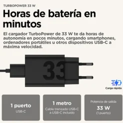 Cargador USB Motorola TurboPower 33W PG38C06448 USB-C