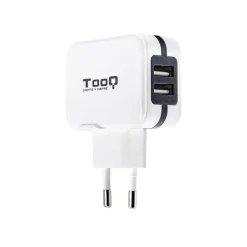 Cargador USB Tooq Pared USBx 2 Blanco
