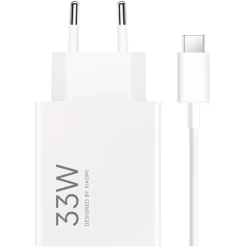 Cargador Xiaomi 33W Charging Combo 1xUSB-A Blanco + Cable USB A-C