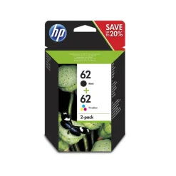 Cartucho Tinta HP 62 Original Pack Negro + Tricolor