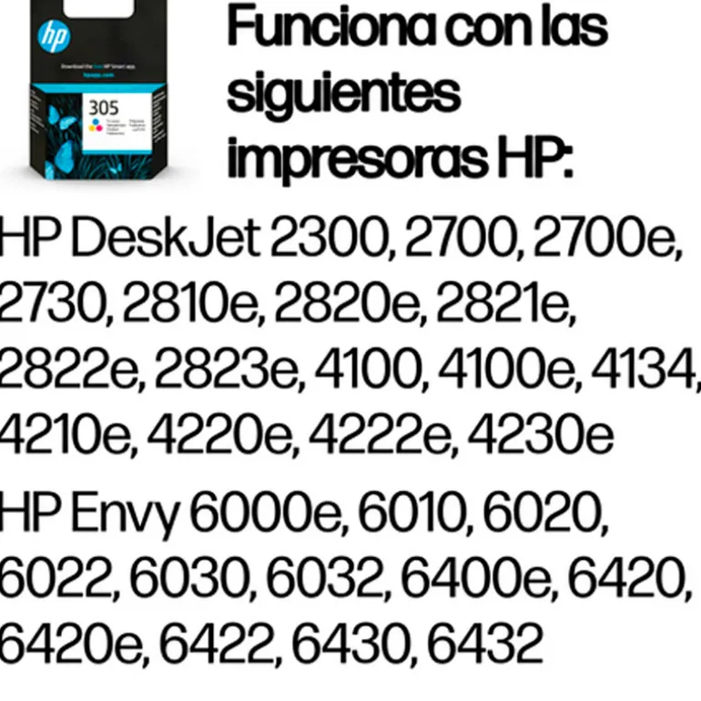 Cartucho Tinta HP Original 305 Tri-Color