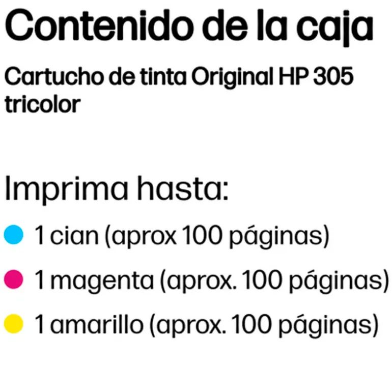 Cartucho Tinta HP Original 305 Tri-Color