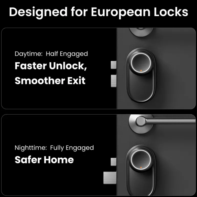 Cerradura Inteligente SwitchBot Lock Ultra TOUCH Combo Inalámbrico Negro