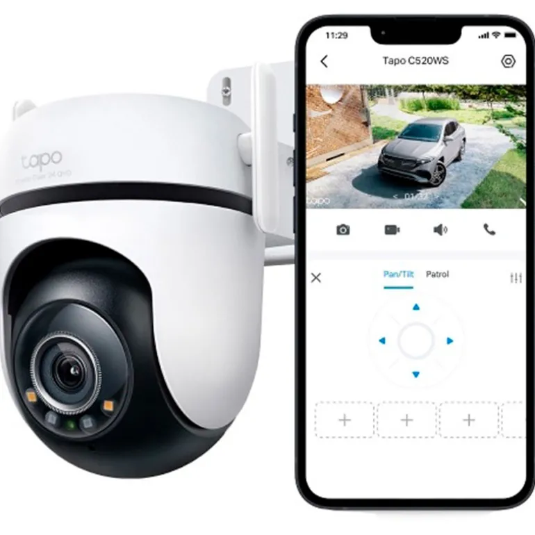 Cámara Videovigilancia TP-Link Tapo C520WS QHD 2K Wi-Fi Para Exteriores Con Detección IA Avanzada