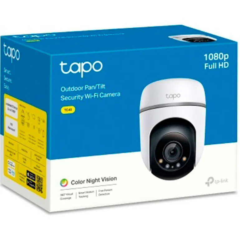 Cámara Videovigilancia TP-Link Tapo TC40 Wi-Fi 360 Grados Para Exteriores Con Detección IA