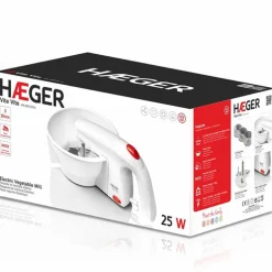 Cocina Haeger VITE VITE Pasapurés Eléctrico 25W Con 3 Discos De Corte Blanco