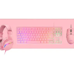Combo  Mars Gaming 4EN1 MCP-RGB3 Rosa