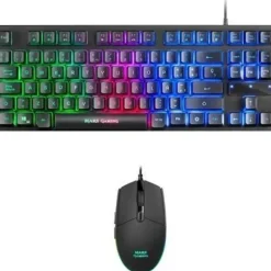 Combo  Mars Gaming MCPTKLES RGB Breathing & Flow