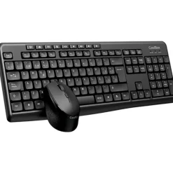 Combo Teclado/Ratón Coolbox COO-KTR-03W Inalámbrico Negro