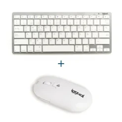 Combo Teclado/Ratón iggual Yang Wireless Blanco